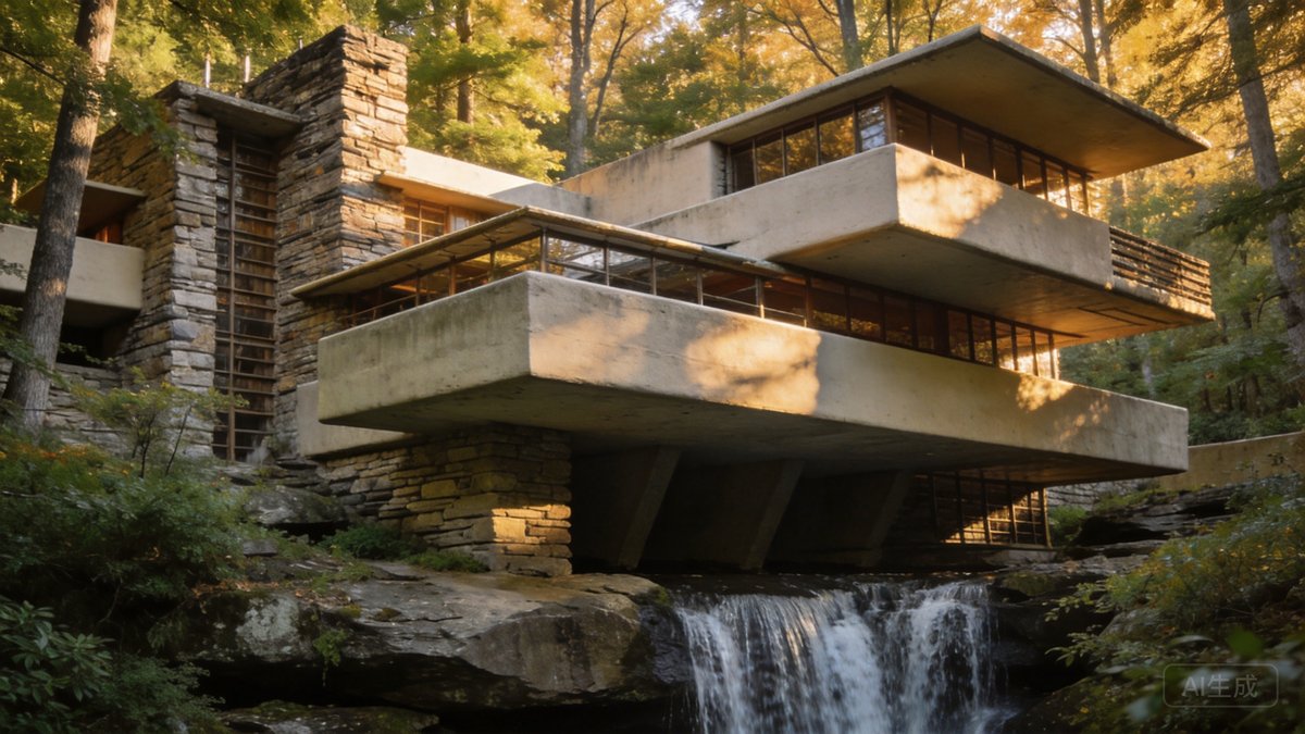 Fallingwater: Frank Lloyd Wright's Masterpiece Over the Waterfall